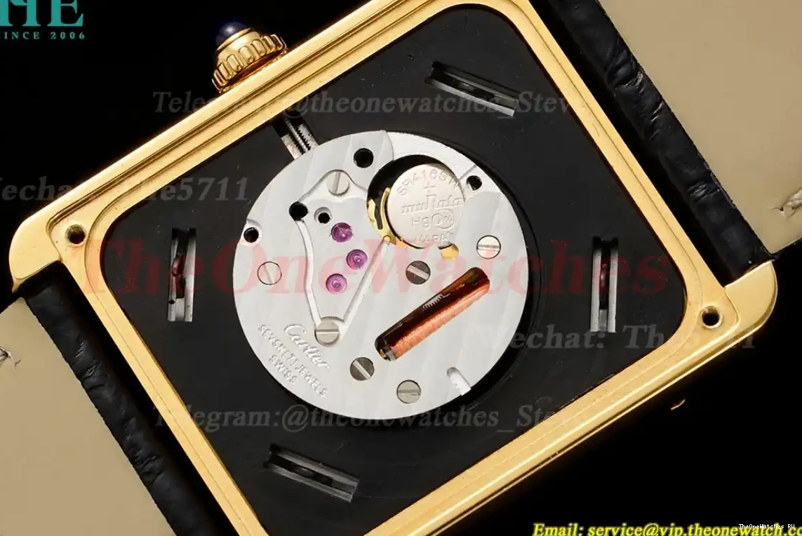 Dial White Tank 27.4mm AF LE Solo YG Dia Quartz 0401